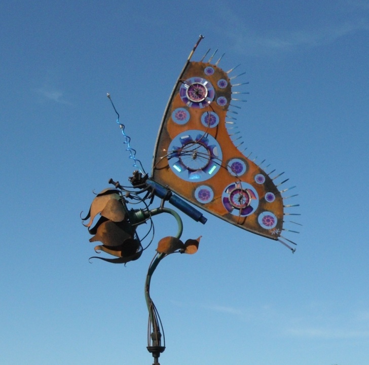 Butterfly sculpture at SER. 13.9.15 closeup.jpg